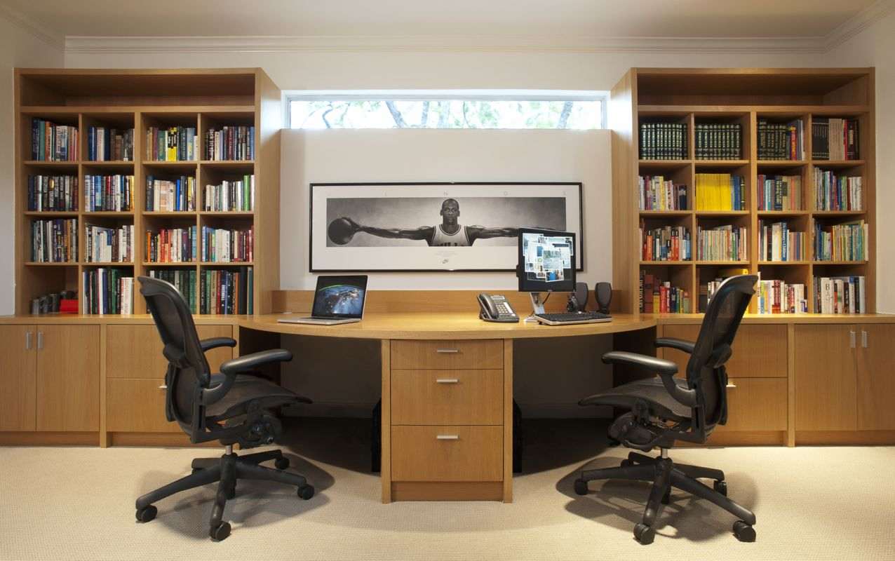 Palomar dual desk and chairs view