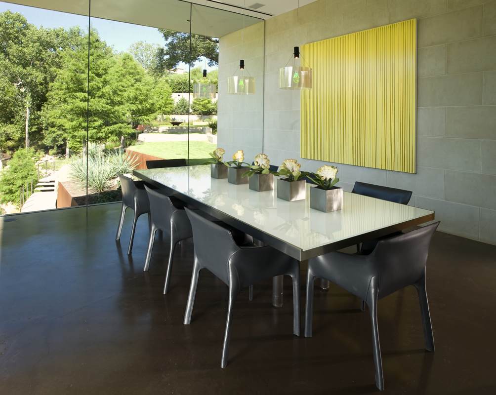 Austin dining area with outdoor view